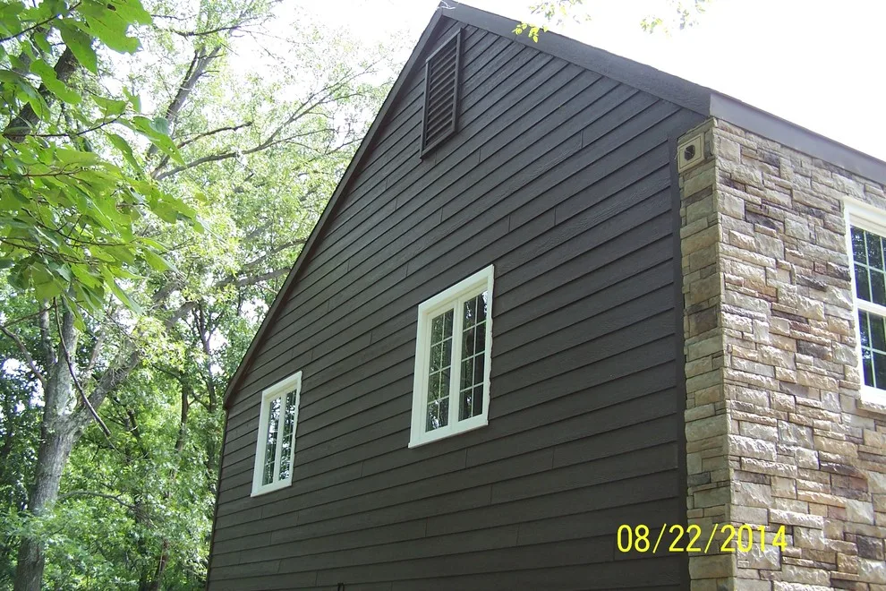 Chesterfield, MO - LP SmartSide, Versetta Stone, and Windows Project by Clearview Windows And Siding - Photo 2