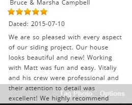 Five-Star Feedback by SMA Exteriors & Restoration - Photo 9