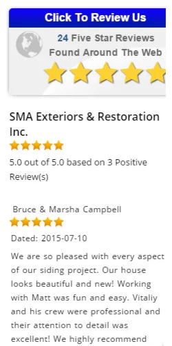 Five-Star Feedback by SMA Exteriors & Restoration - Photo 6