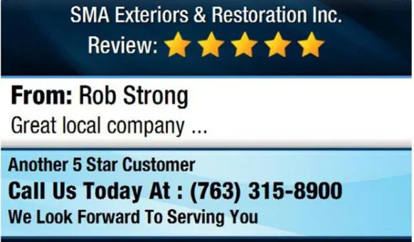 Five-Star Feedback by SMA Exteriors & Restoration - Photo 7