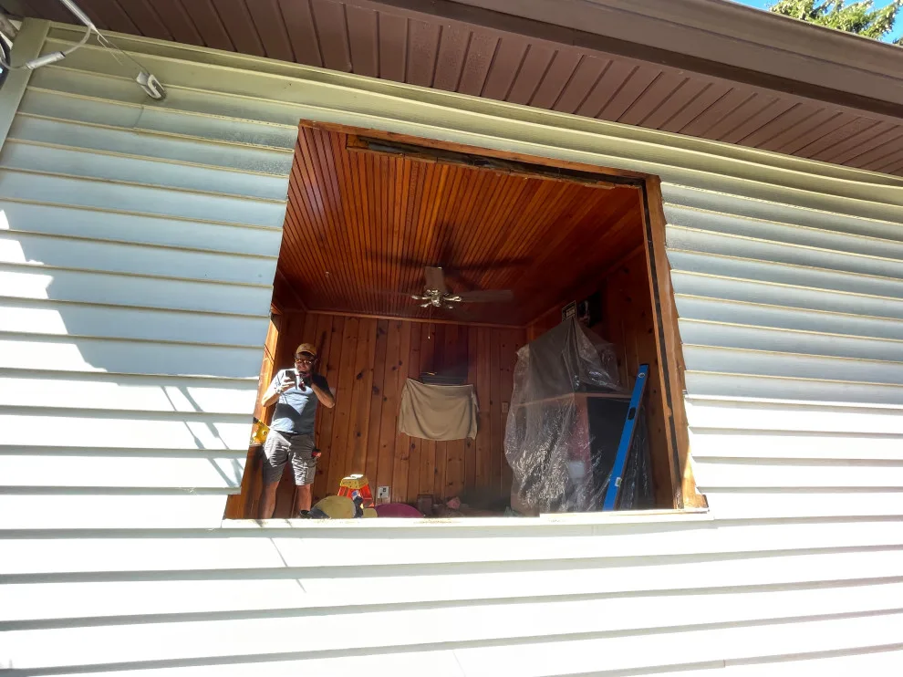 Conversion from Window to Sliding Door by Goverla Windows And Doors - Photo 2