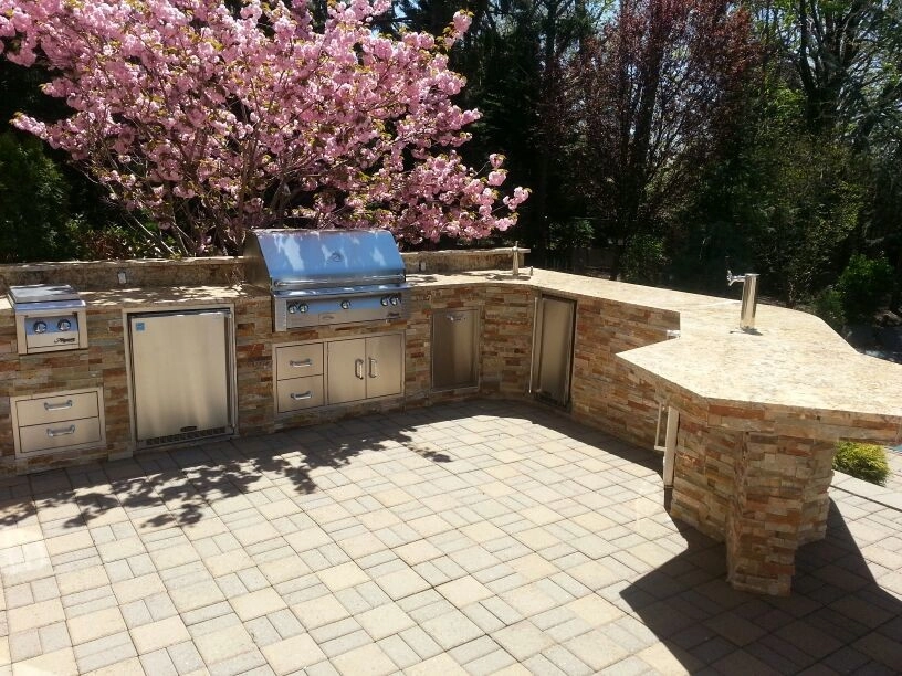 Custom Outdoor Kitchen & Fire Pit by Outdoor Living Of NJ - Photo 2