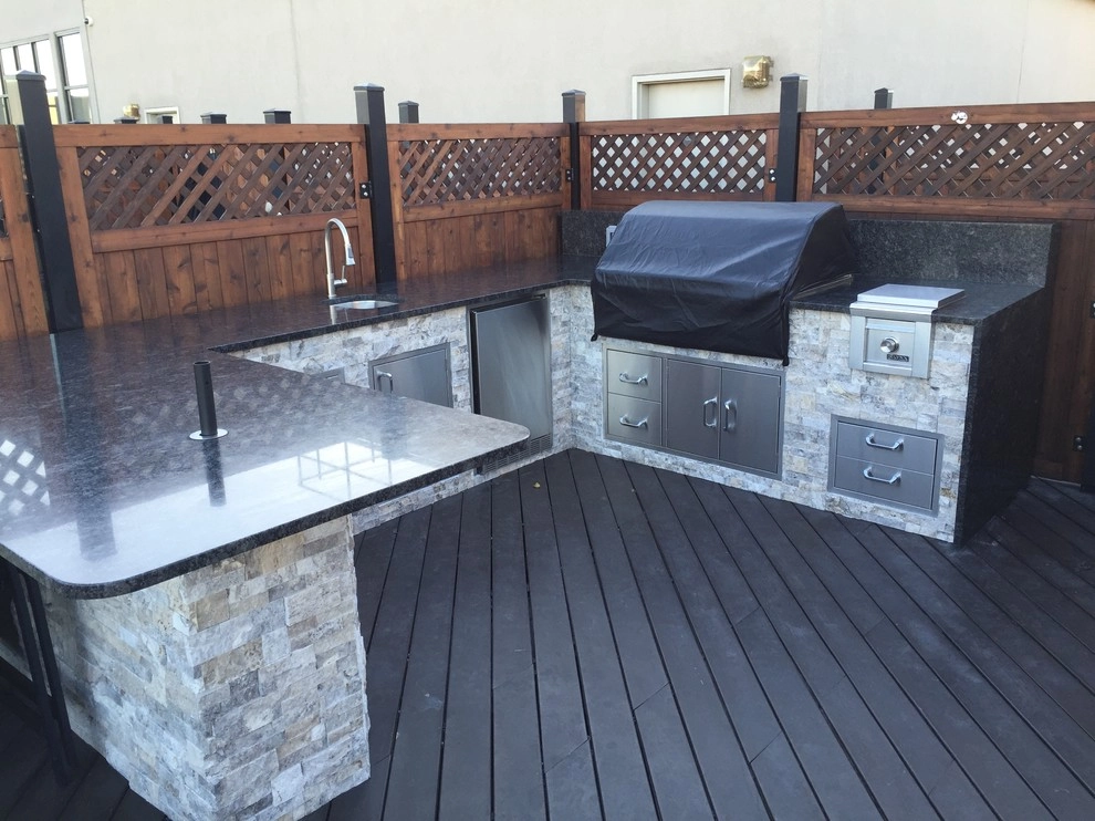 Hoboken Black Top Modern Rooftop Kitchen by Outdoor Living Of NJ - Photo 2