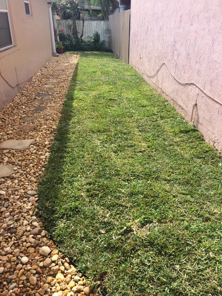 Hialeah side yard by Pink And Green Lawn Care And Landscape - Photo 2