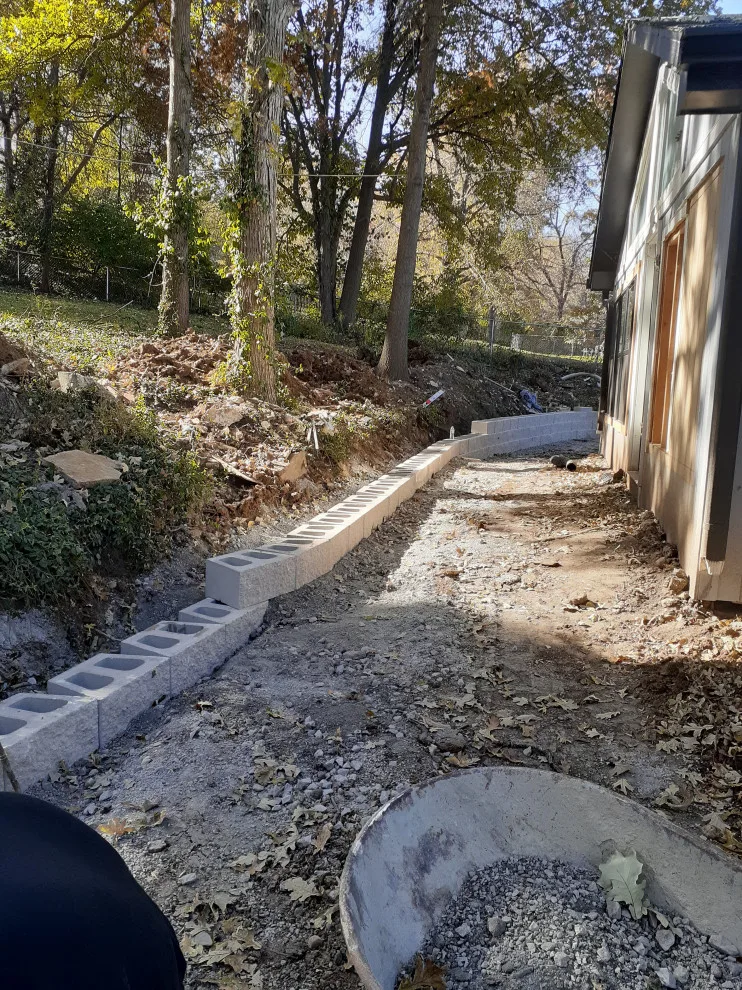 Constructed a segmental block retaining wall by Diamond Design & Build LLC - Photo 2