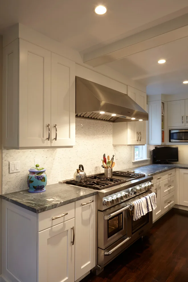 White Kitchen Renovation with Shaker Style by Capital Kitchen And Bath - Photo 9