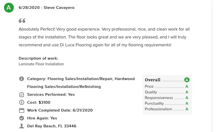Client Feedback by DL Flooring & Design - Photo 2