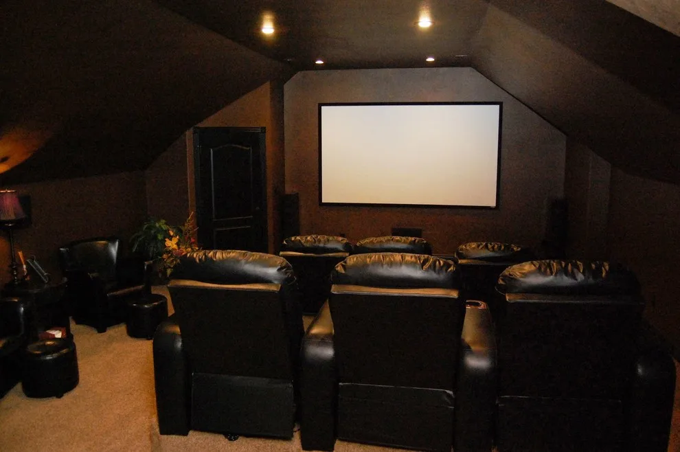 Attic Transformation into Media Room by CMI Construction - Photo 2