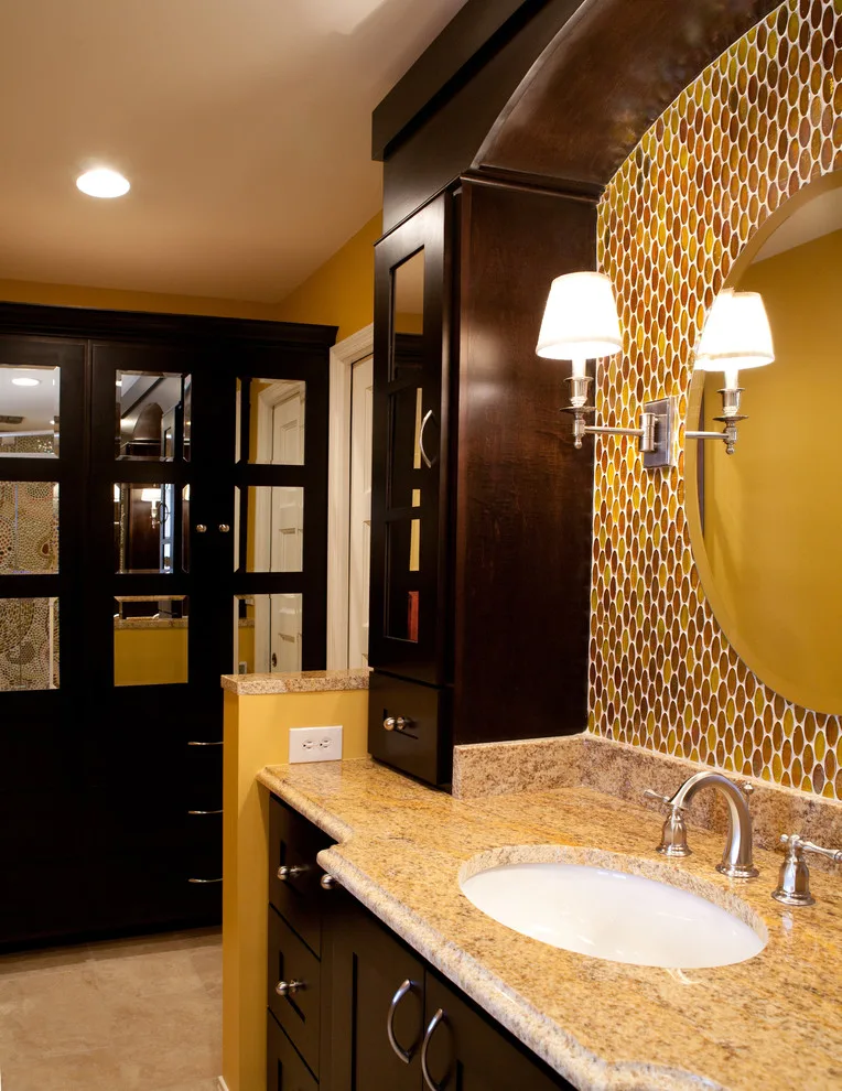 Red Keel's Tile Work in Master Bathroom by Lorrien Homes & Remodeling - Photo 2
