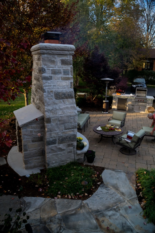 Ladue MO- Fireplace, Patio, Deck & Kitchen by Poynter Landscape Architecture & Construction - Photo 14