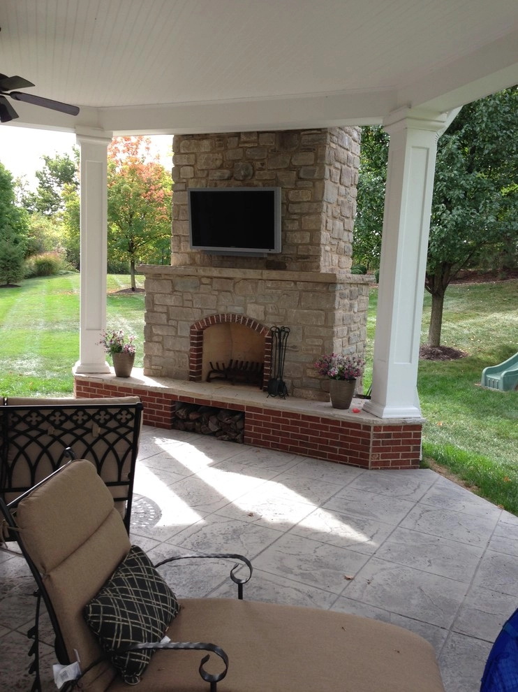 Chesterfield MO- Fireplace & Pavillion by Poynter Landscape Architecture & Construction - Photo 3