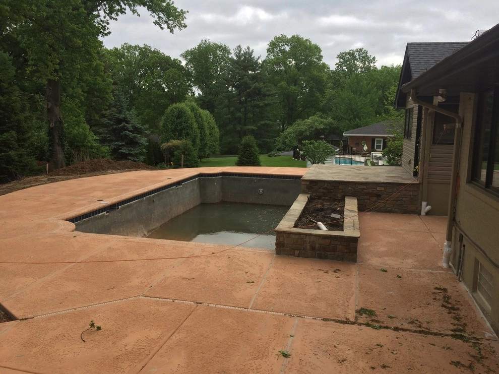 Westwood Pool Project - Before, During, & After Photos by Poynter Landscape Architecture & Construction - Photo 11