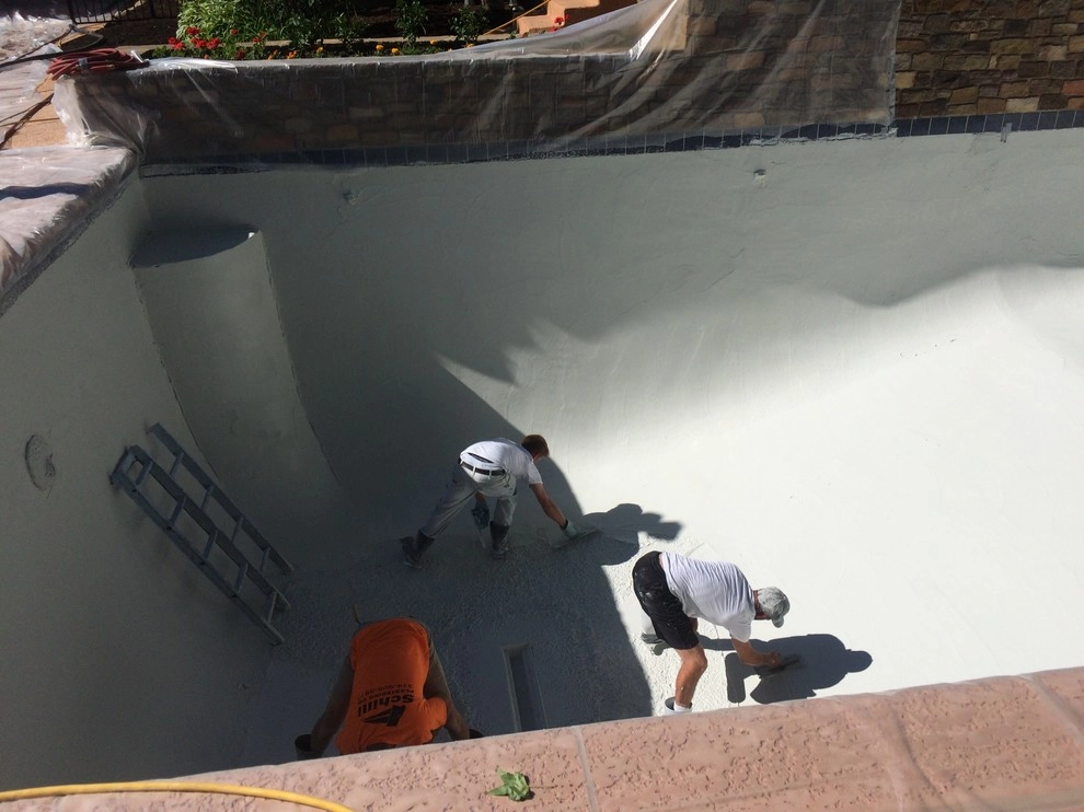 Westwood Pool Project - Before, During, & After Photos by Poynter Landscape Architecture & Construction - Photo 21
