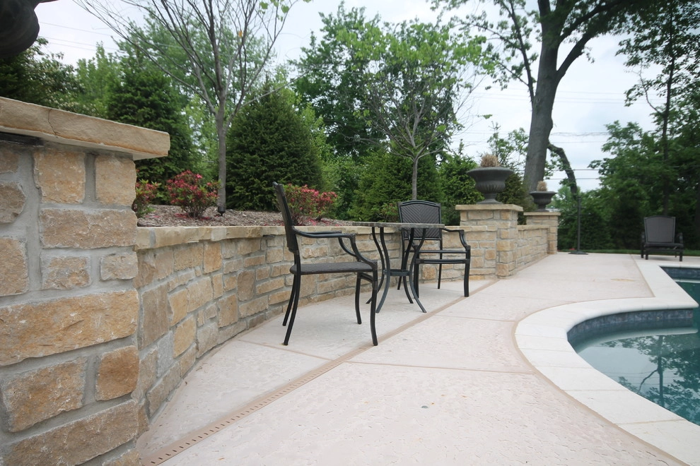 University City MO- Pool, Pool House, Kitchen & Fireplace by Poynter Landscape Architecture & Construction - Photo 11