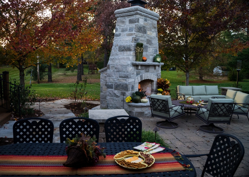 Ladue MO- Fireplace, Patio, Deck & Kitchen by Poynter Landscape Architecture & Construction - Photo 9
