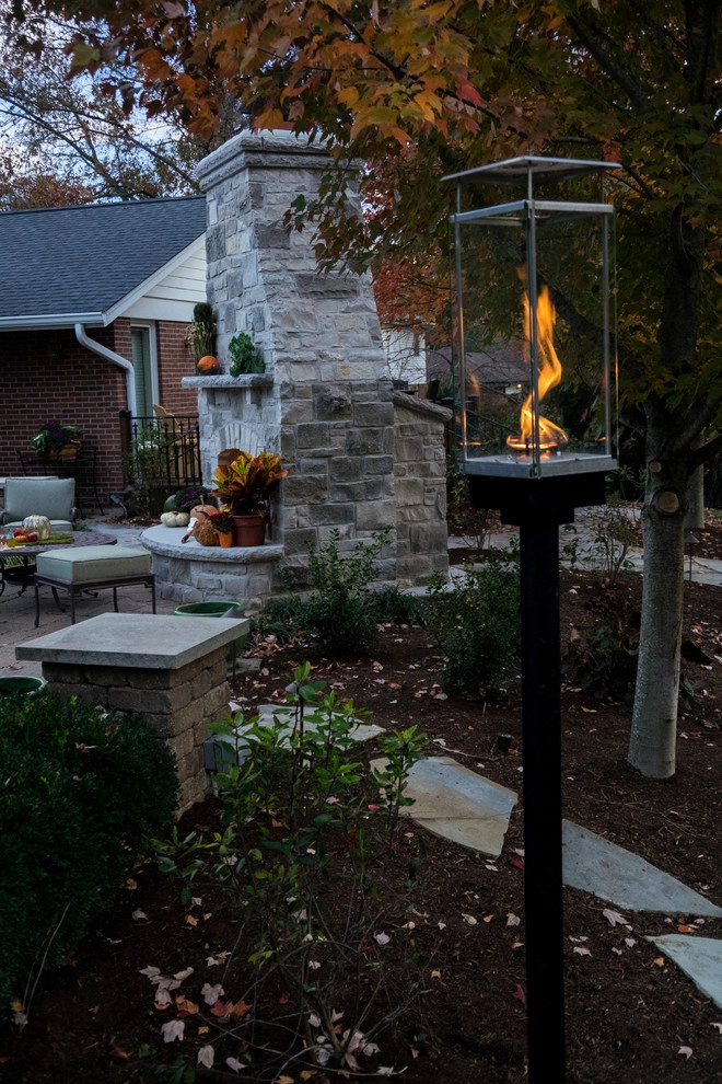 Ladue MO- Fireplace, Patio, Deck & Kitchen by Poynter Landscape Architecture & Construction - Photo 8