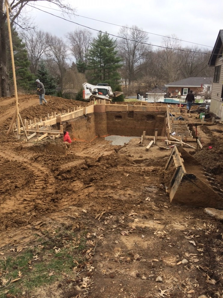 Westwood Pool Project - Before, During, & After Photos by Poynter Landscape Architecture & Construction - Photo 14