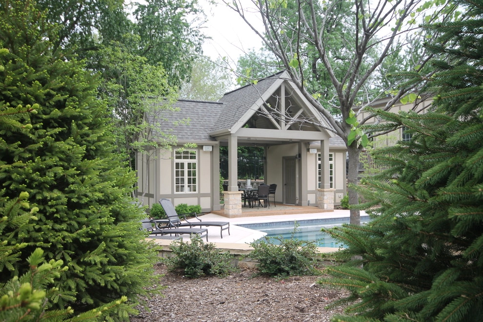 University City MO- Pool, Pool House, Kitchen & Fireplace by Poynter Landscape Architecture & Construction - Photo 7