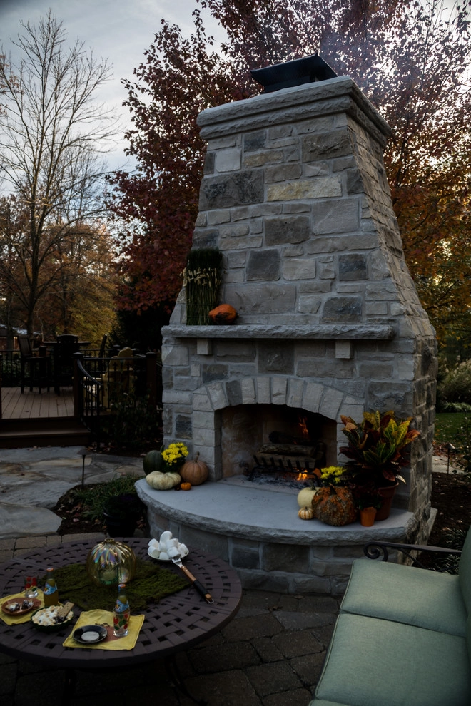 Ladue MO- Fireplace, Patio, Deck & Kitchen by Poynter Landscape Architecture & Construction - Photo 3