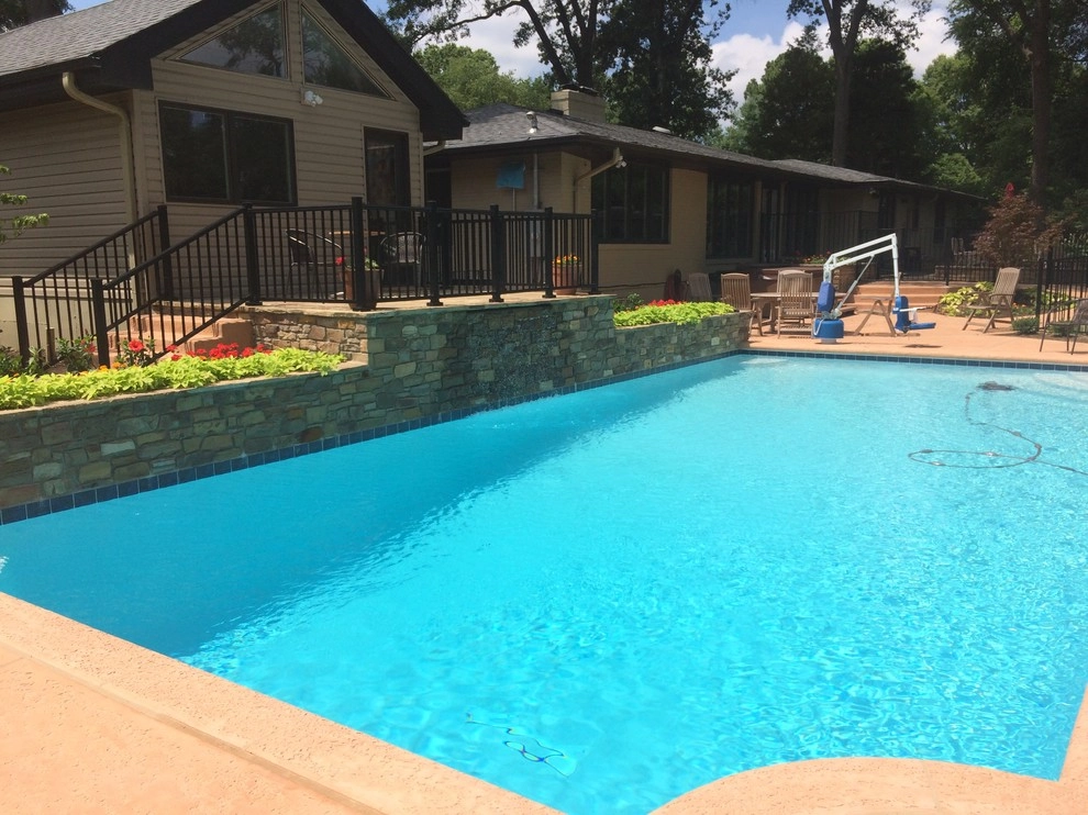 Westwood Pool Project - Before, During, & After Photos by Poynter Landscape Architecture & Construction - Photo 16