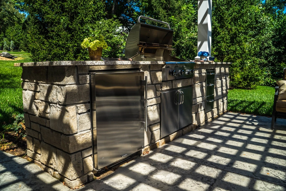 Kirkwood MO- Patio, Kitchen & Pergola by Poynter Landscape Architecture & Construction - Photo 5