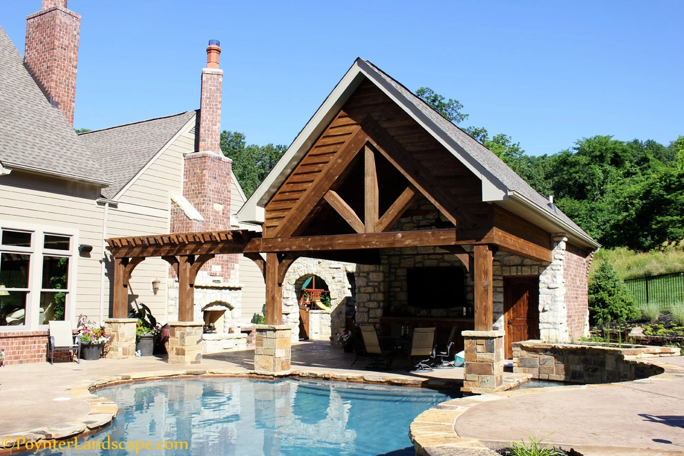 Outdoor Pool, Pavilion, & Patio by Poynter Landscape Architecture & Construction - Photo 5