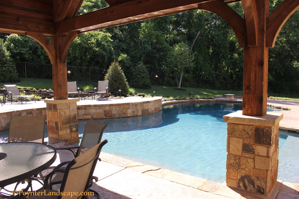 Outdoor Pool, Pavilion, & Patio by Poynter Landscape Architecture & Construction - Photo 11