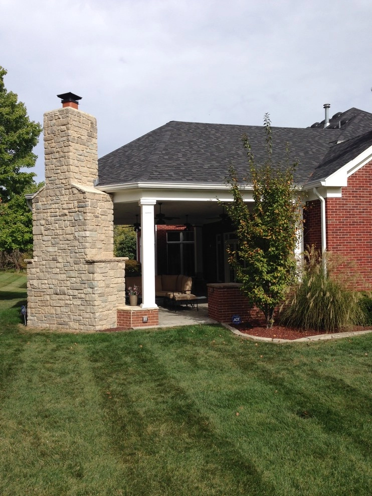 Chesterfield MO- Fireplace & Pavillion by Poynter Landscape Architecture & Construction - Photo 4