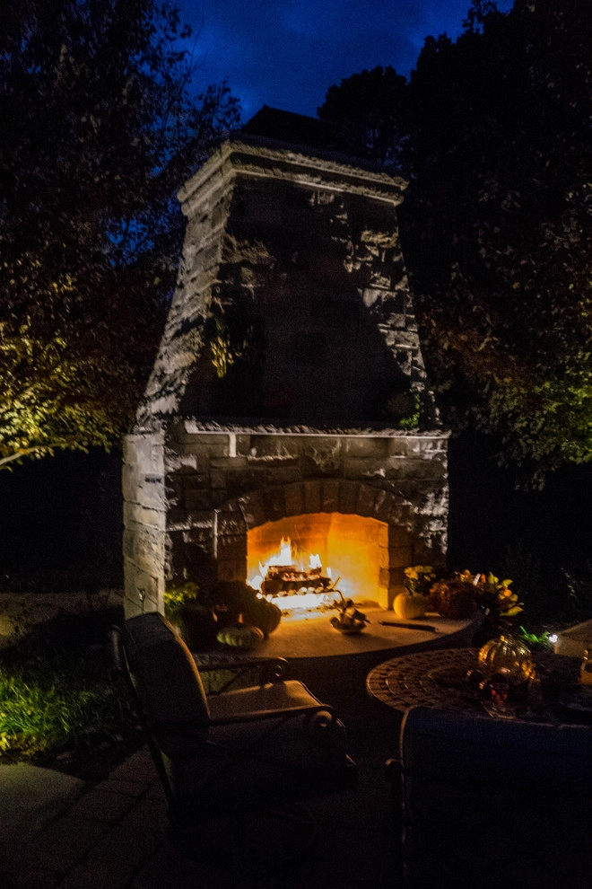 Ladue MO- Fireplace, Patio, Deck & Kitchen by Poynter Landscape Architecture & Construction - Photo 2