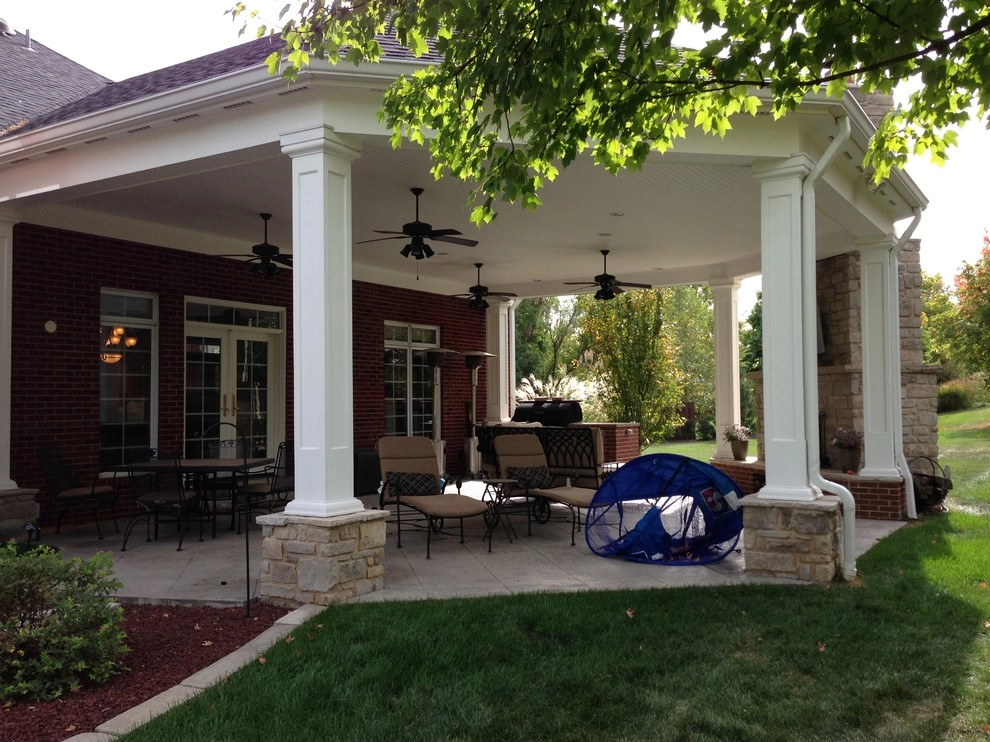 Chesterfield MO- Fireplace & Pavillion by Poynter Landscape Architecture & Construction - Photo 5