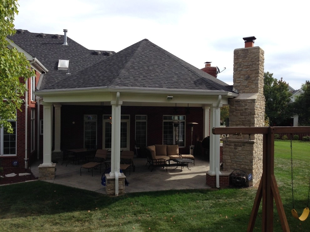 Chesterfield MO- Fireplace & Pavillion by Poynter Landscape Architecture & Construction - Photo 2