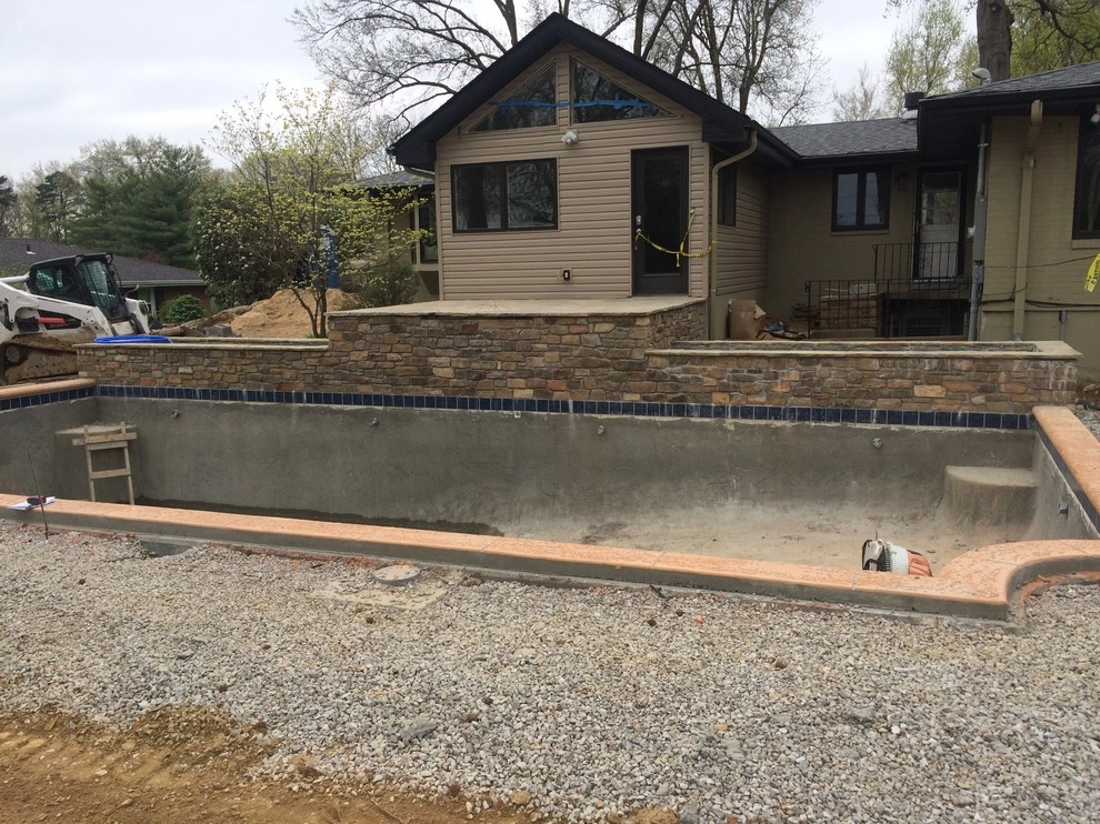 Westwood Pool Project - Before, During, & After Photos by Poynter Landscape Architecture & Construction - Photo 15