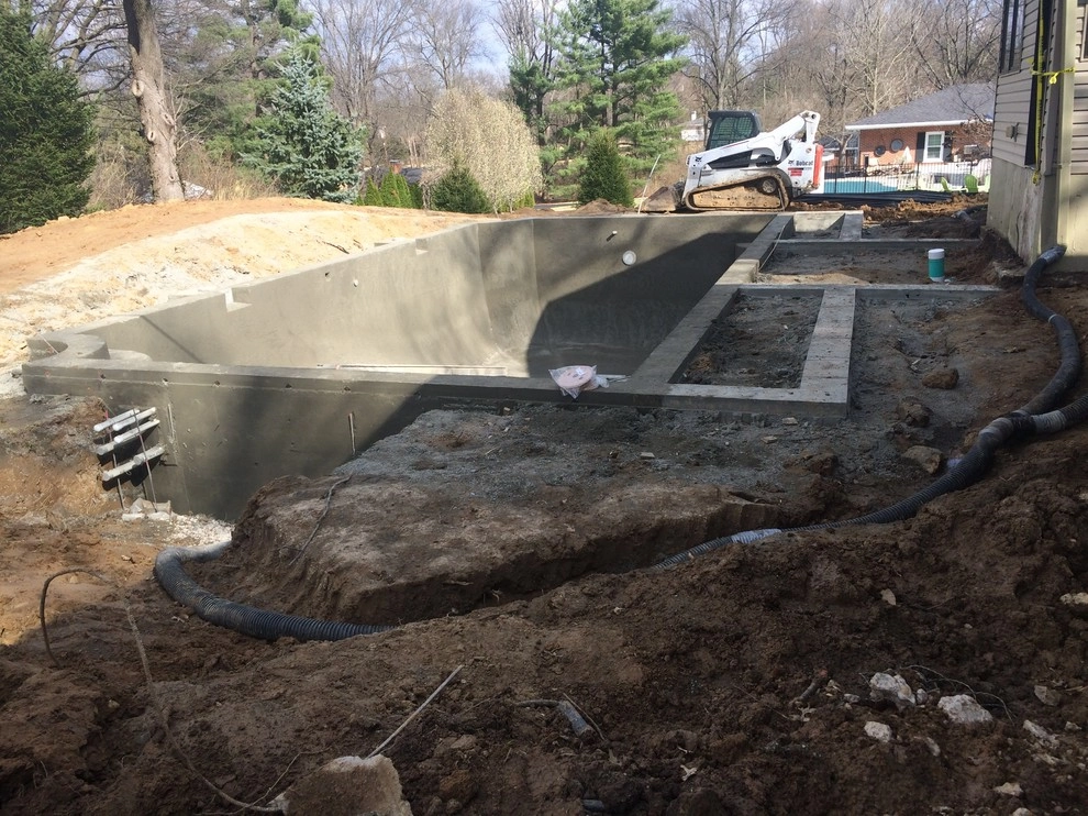 Westwood Pool Project - Before, During, & After Photos by Poynter Landscape Architecture & Construction - Photo 9