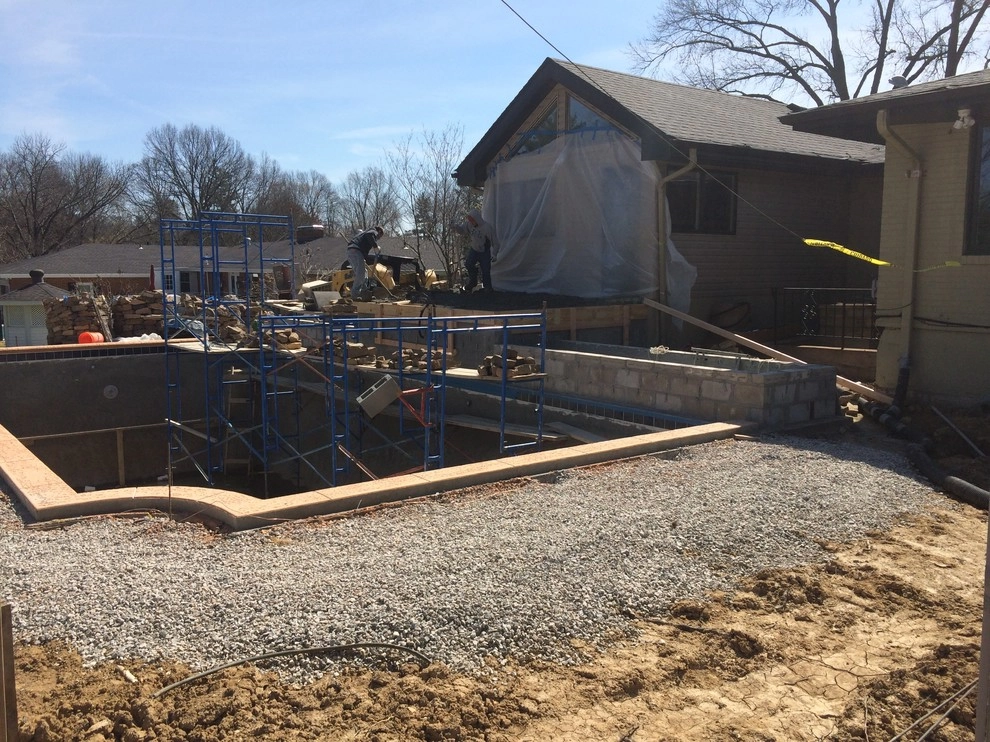 Westwood Pool Project - Before, During, & After Photos by Poynter Landscape Architecture & Construction - Photo 8