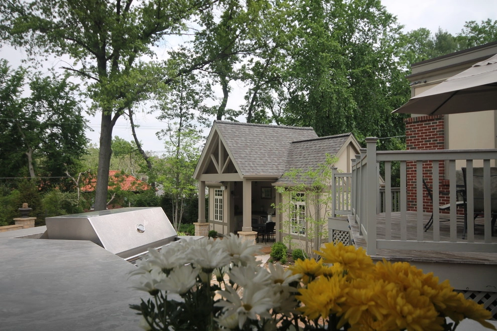 University City MO- Pool, Pool House, Kitchen & Fireplace by Poynter Landscape Architecture & Construction - Photo 21