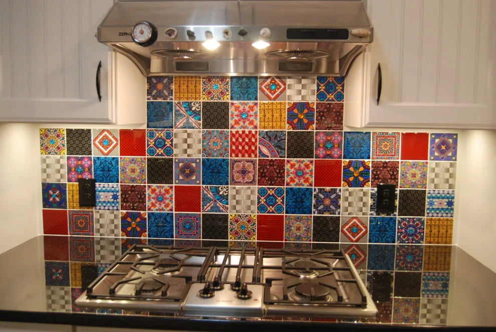 Artisan Painted Kitchen Tiles by The Kitchen And Bath People - Photo 4