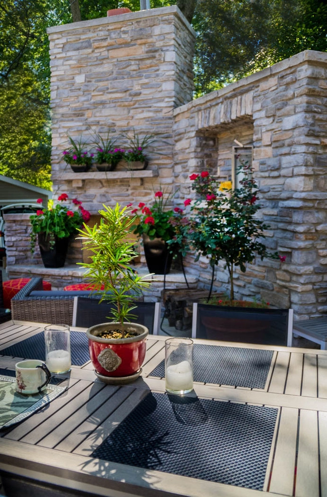 Webster Groves MO- Small Backyard Patio & Fireplace by Poynter Landscape Architecture & Construction - Photo 10