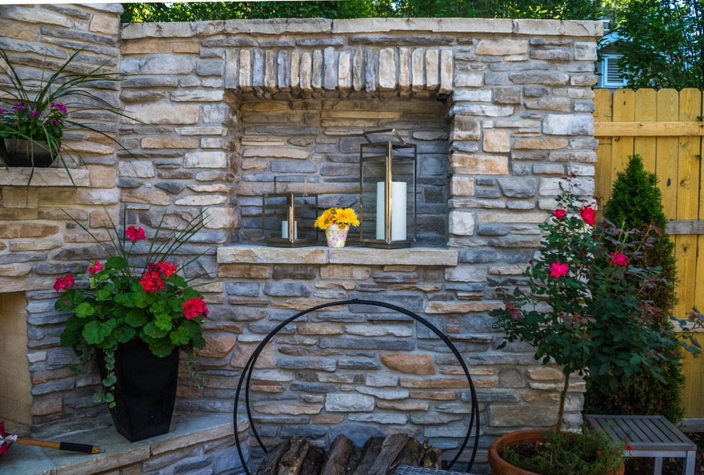 Webster Groves MO- Small Backyard Patio & Fireplace by Poynter Landscape Architecture & Construction - Photo 7