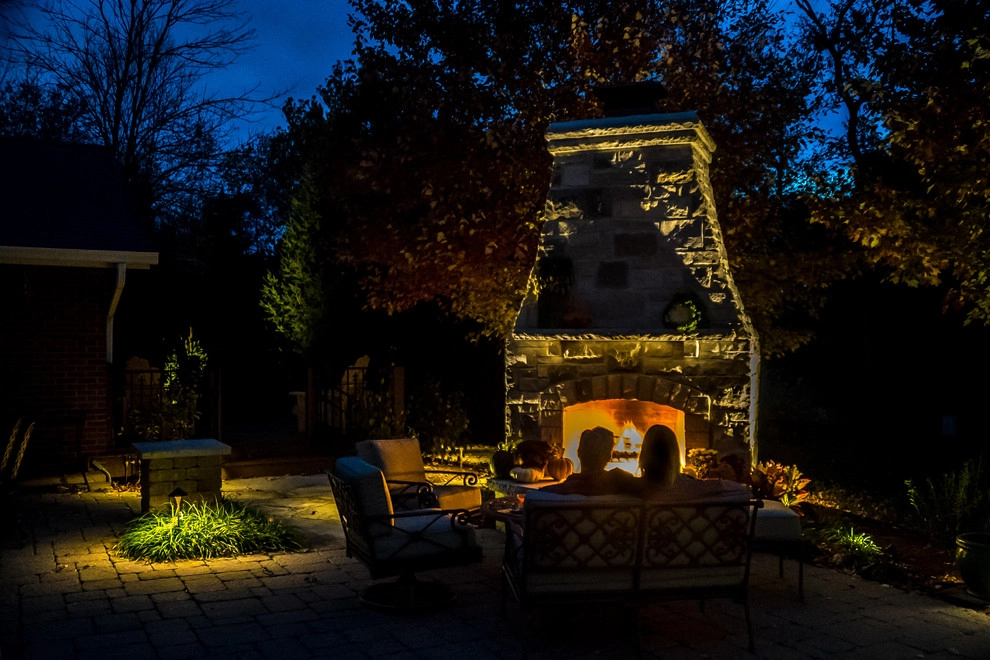 Ladue MO- Fireplace, Patio, Deck & Kitchen by Poynter Landscape Architecture & Construction - Photo 13