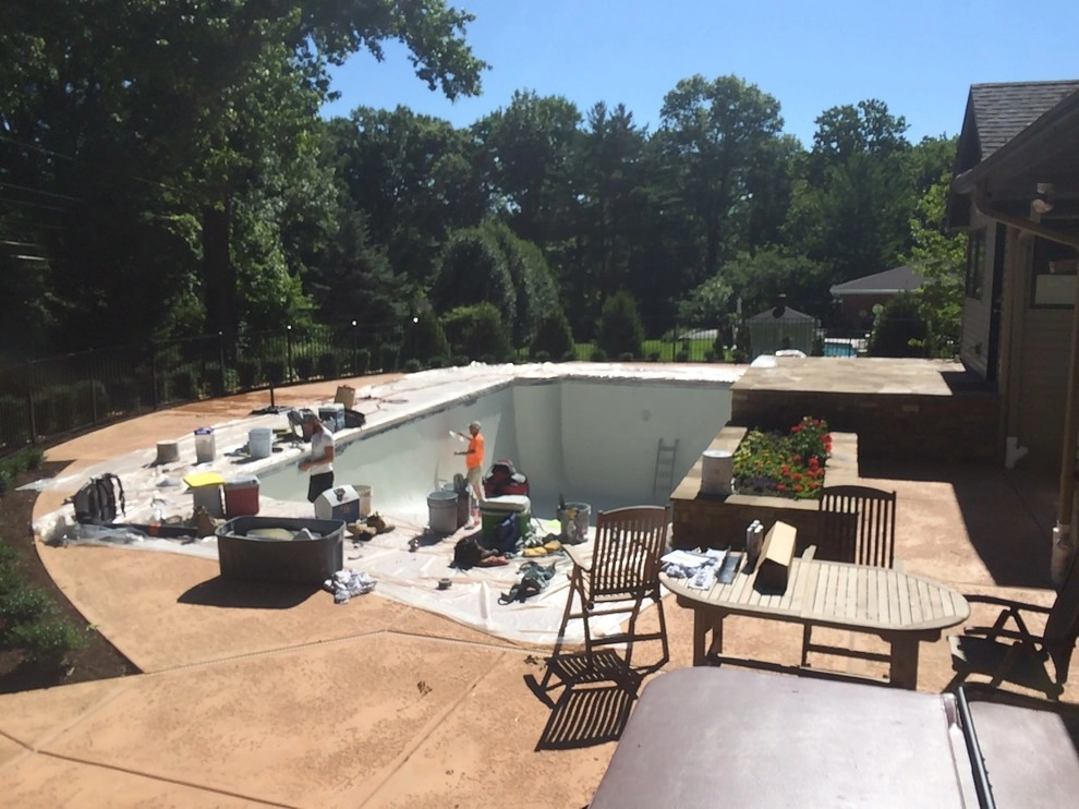 Westwood Pool Project - Before, During, & After Photos by Poynter Landscape Architecture & Construction - Photo 5