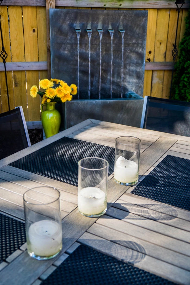Webster Groves MO- Small Backyard Patio & Fireplace by Poynter Landscape Architecture & Construction - Photo 13
