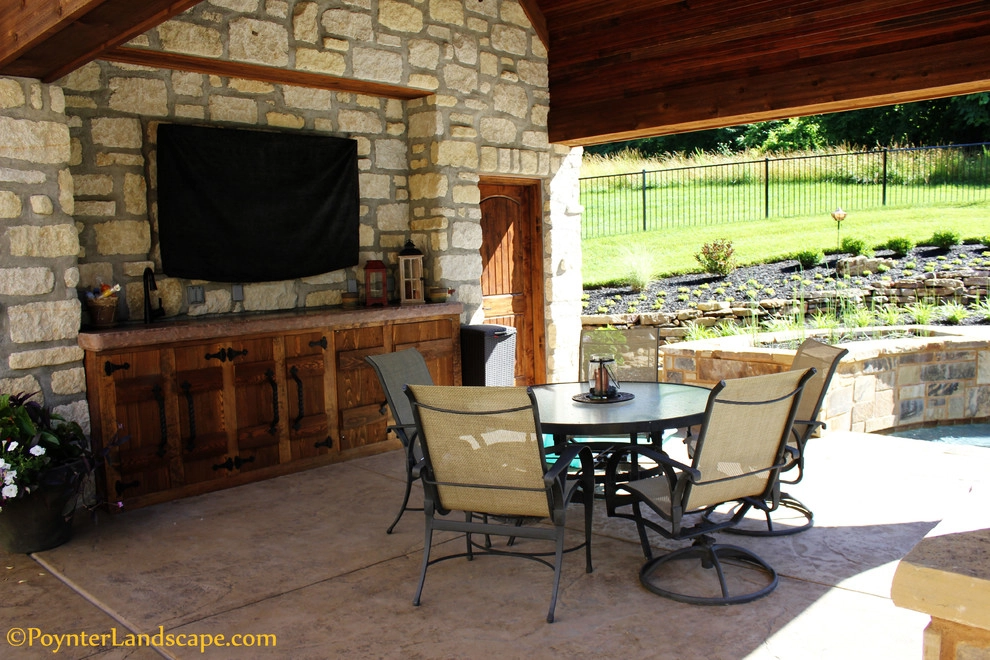 Outdoor Pool, Pavilion, & Patio by Poynter Landscape Architecture & Construction - Photo 9