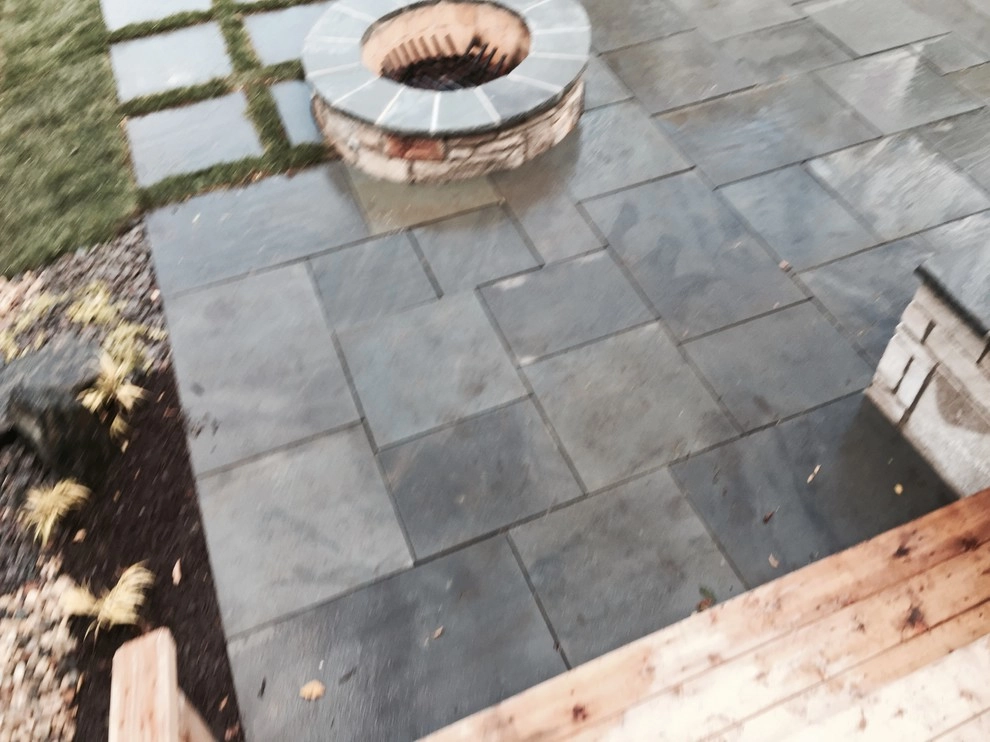 Bright Bluestone Patio with Oak Leaf Hydrangea Garden by Prairie Path Group - Photo 42