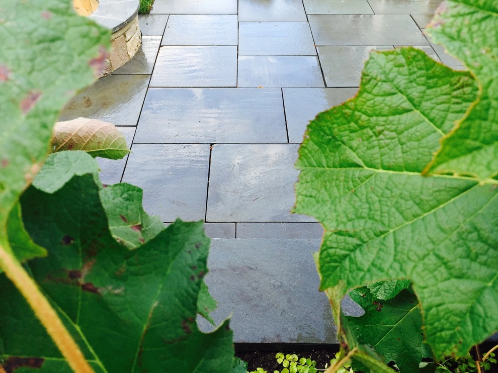 Bright Bluestone Patio with Oak Leaf Hydrangea Garden by Prairie Path Group - Photo 72