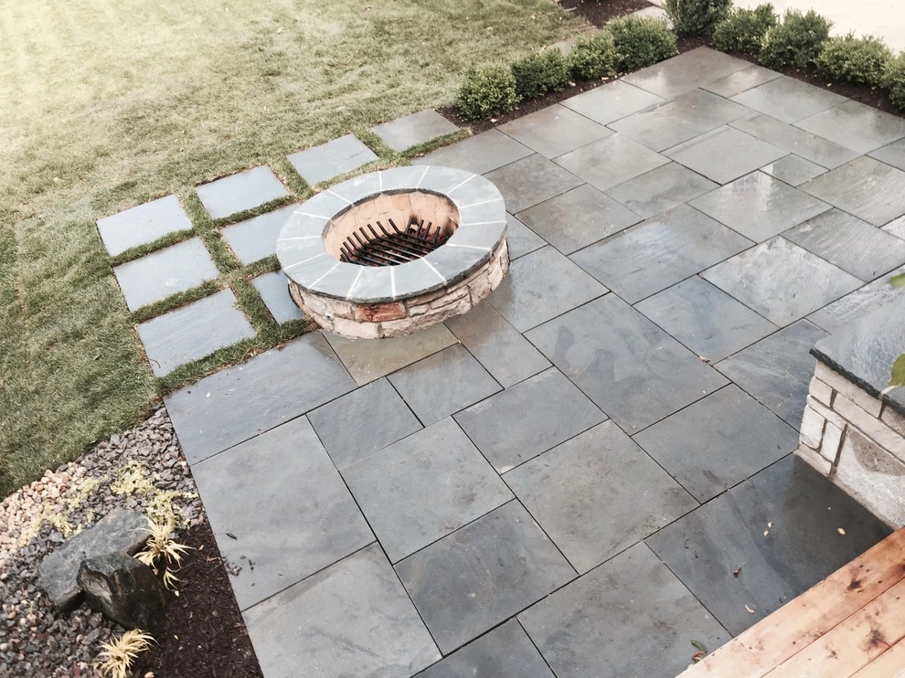 Bright Bluestone Patio with Oak Leaf Hydrangea Garden by Prairie Path Group - Photo 30