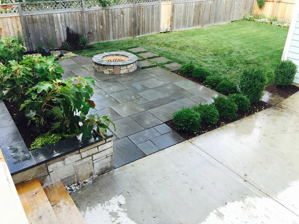 Bright Bluestone Patio with Oak Leaf Hydrangea Garden by Prairie Path Group - Photo 26
