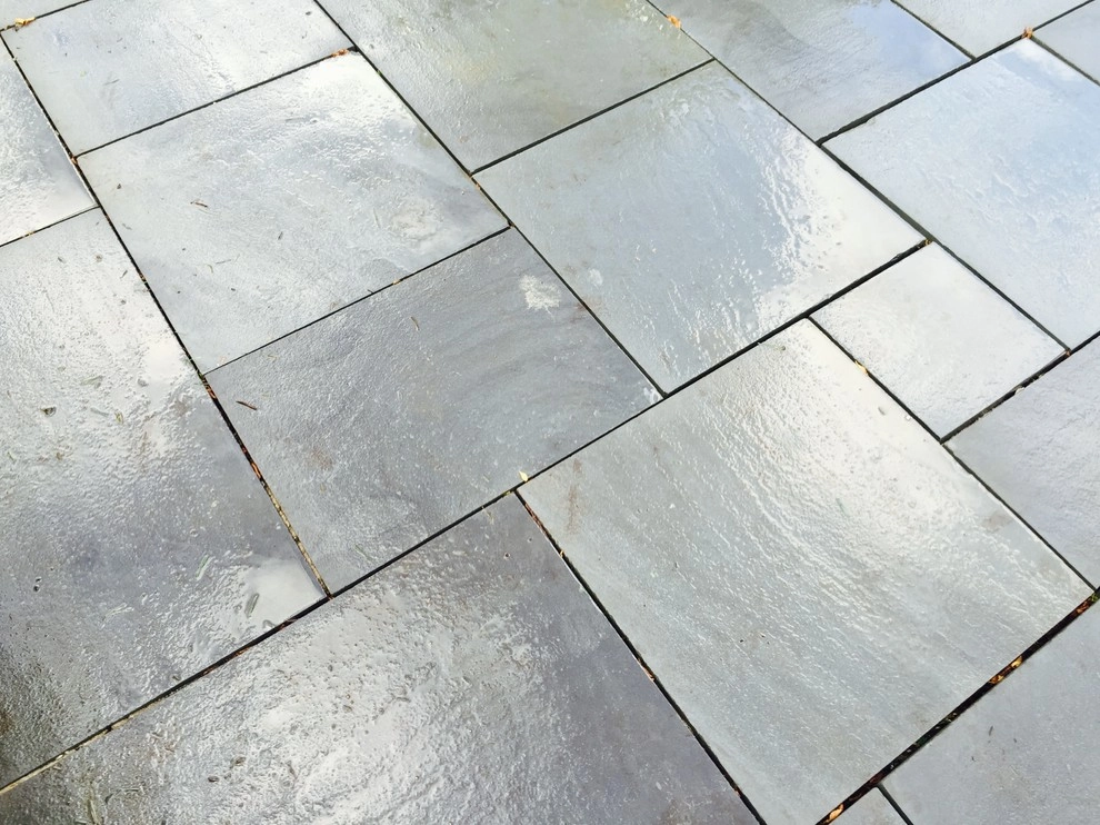 Bright Bluestone Patio with Oak Leaf Hydrangea Garden by Prairie Path Group - Photo 65