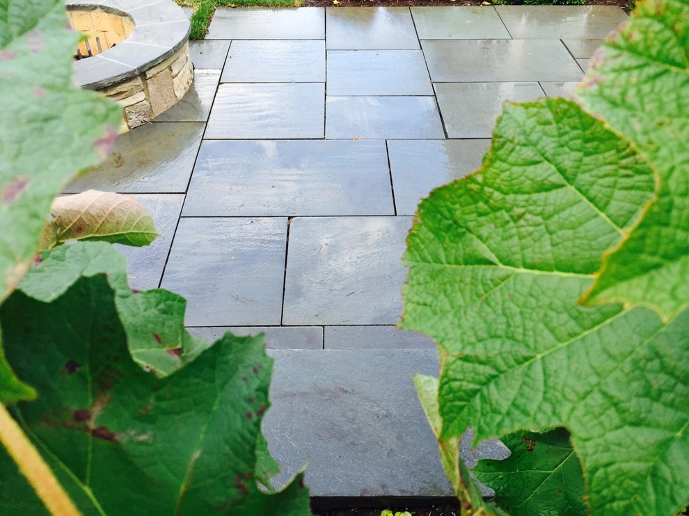 Bright Bluestone Patio with Oak Leaf Hydrangea Garden by Prairie Path Group - Photo 63