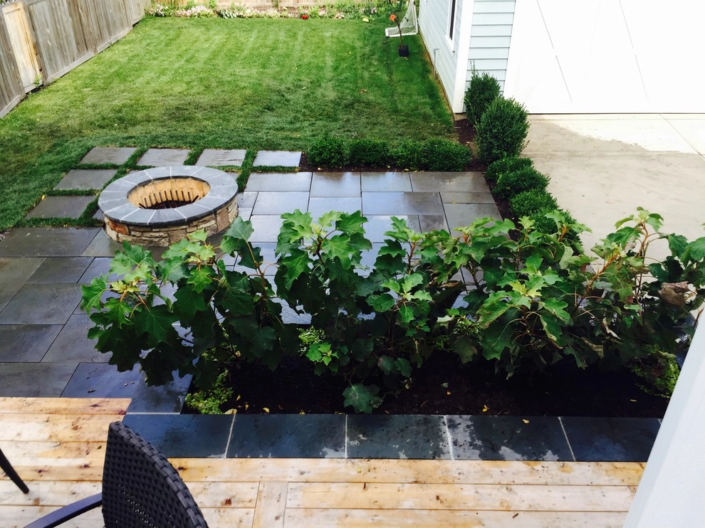 Bright Bluestone Patio with Oak Leaf Hydrangea Garden by Prairie Path Group - Photo 57