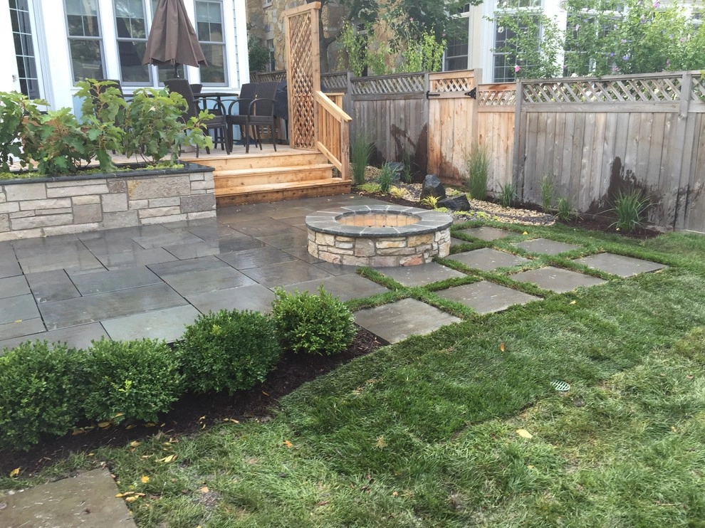 Bright Bluestone Patio with Oak Leaf Hydrangea Garden by Prairie Path Group - Photo 10